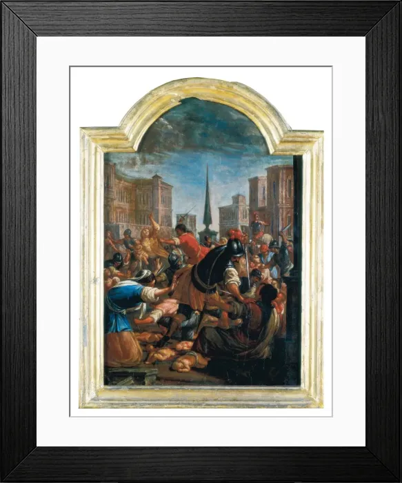 Framed Print : VILADOMAT i MANALT, Antoni (1678-1755). Massacre Framed Print : VILADOMAT i MANALT, Antoni (1678-1755). Massacre