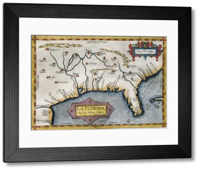Framed Print : ORTELIUS, Abraham (1527-1598). Theatrum Orbis