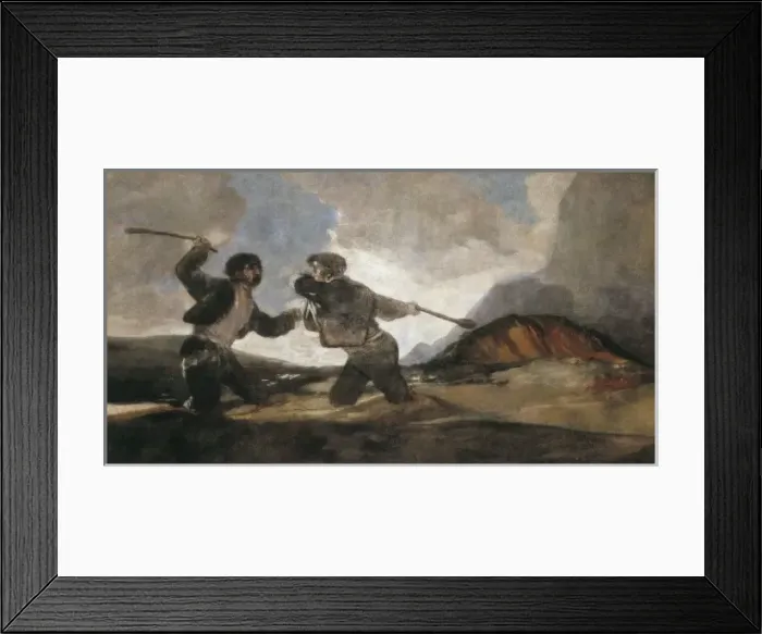 Framed Print : GOYA Y LUCIENTES, Francisco de (1746-1828). Duel Framed Print : GOYA Y LUCIENTES, Francisco de (1746-1828). Duel