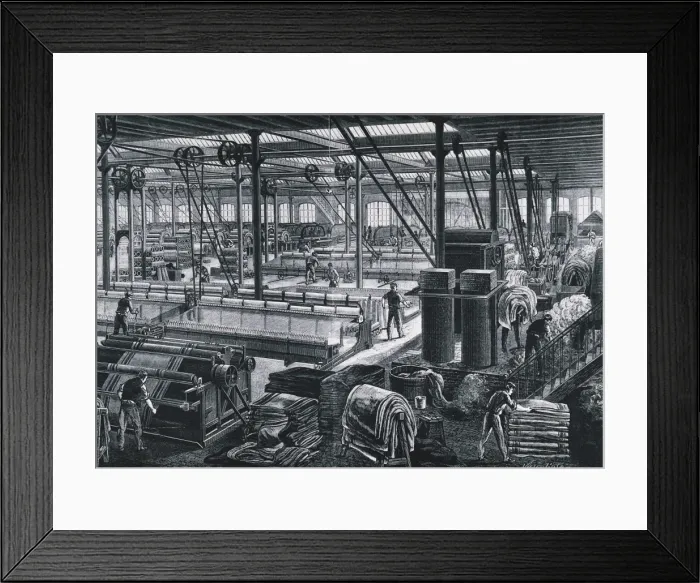 Framed Print : France (1859-1895). Main workshop in Rime et Framed Print : France (1859-1895). Main workshop in Rime et
