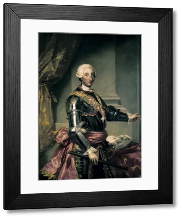 Framed Print : MENGS, Anton Raphael (1728-1779). Portrait of Framed Print : MENGS, Anton Raphael (1728-1779). Portrait of