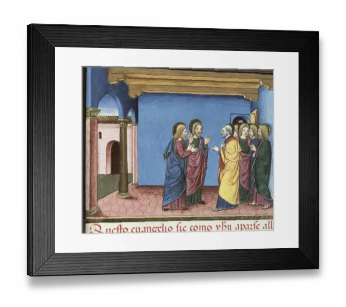 Framed Print : DE PREDIS, Cristoforo (1440-1486). Stories of Framed Print : DE PREDIS, Cristoforo (1440-1486). Stories of