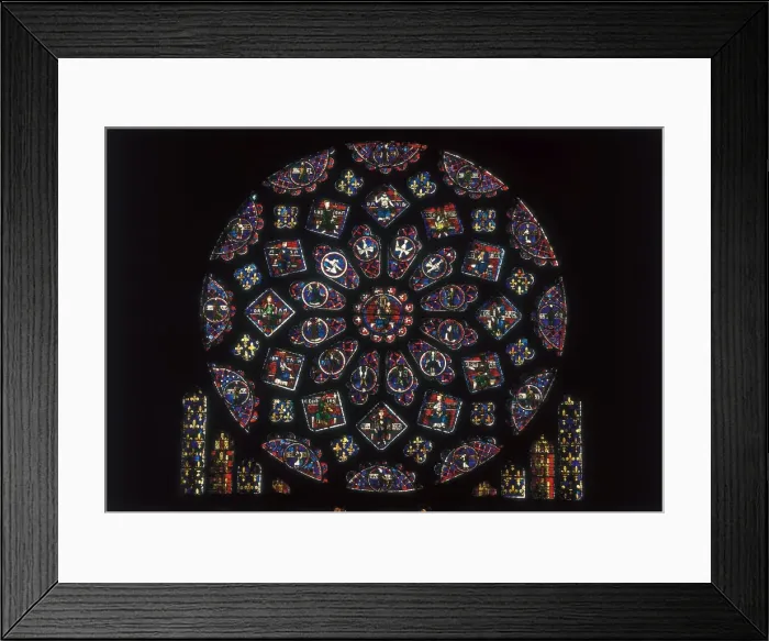 Framed Print : Notre-Dame Cathedral of Chartres. 1194-1290 Framed Print : Notre-Dame Cathedral of Chartres. 1194-1290