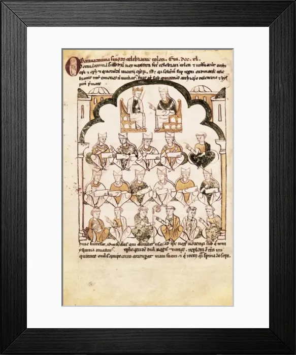 Framed Print : Council of Toledo (6th-7th c. ). Illustration Framed Print : Council of Toledo (6th-7th c. ). Illustration