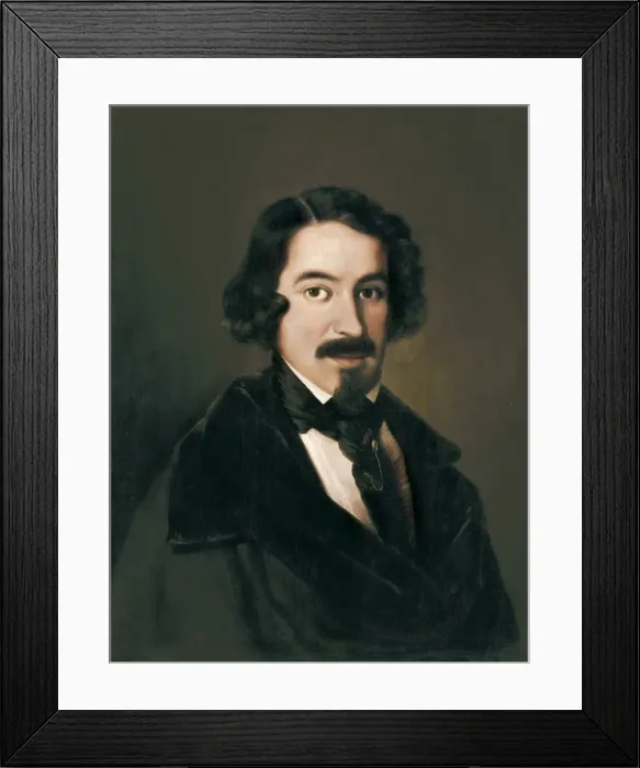 Framed Print : MADRAZO, Jos頨1781-1859). Jose Espronceda Framed Print : MADRAZO, Jos頨1781-1859). Jose Espronceda