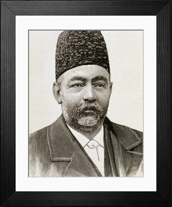 Framed Print : Great Vizier of the Shah of Persia. Engraving Framed Print : Great Vizier of the Shah of Persia. Engraving