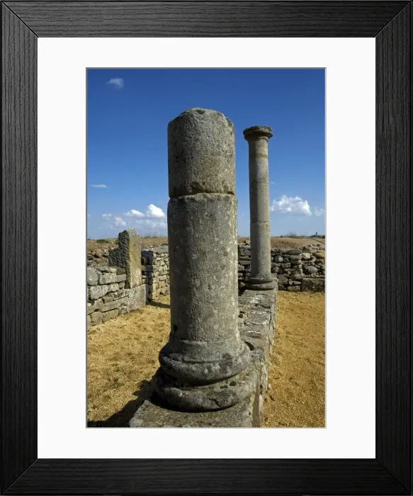 Framed Print : SPAIN. Garray. Celtiberian-Roman archaeological Framed Print : SPAIN. Garray. Celtiberian-Roman archaeological