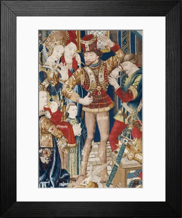 Framed Print : The Trojan War: Achilles Tent. ca. 1470. Right Framed Print : The Trojan War: Achilles Tent. ca. 1470. Right