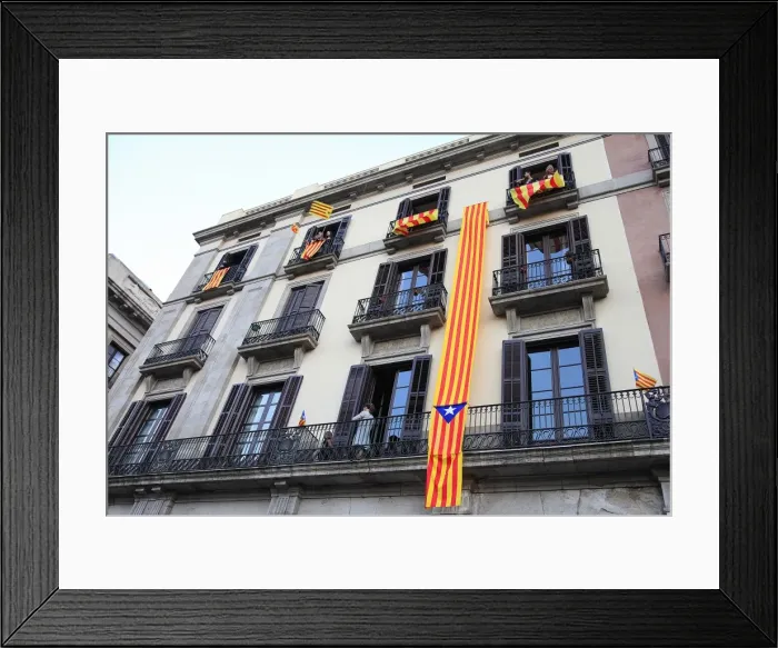 Framed Print : SPAIN. Barcelona. National Day of Catalonia ( Diada ) Framed Print : SPAIN. Barcelona. National Day of Catalonia ( Diada )