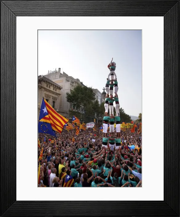 Framed Print : SPAIN. Barcelona. National Day of Catalonia ( Diada ) Framed Print : SPAIN. Barcelona. National Day of Catalonia ( Diada )