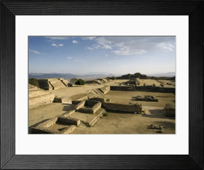 Framed Print : MEXICO. OAXACA. Monte AlbᮮNorthern Platform Framed Print : MEXICO. OAXACA. Monte AlbᮮNorthern Platform
