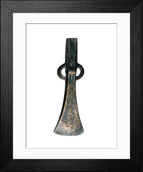Framed Print : War ax of the Second Iron Age. Iron Age. SPAIN Framed Print : War ax of the Second Iron Age. Iron Age. SPAIN