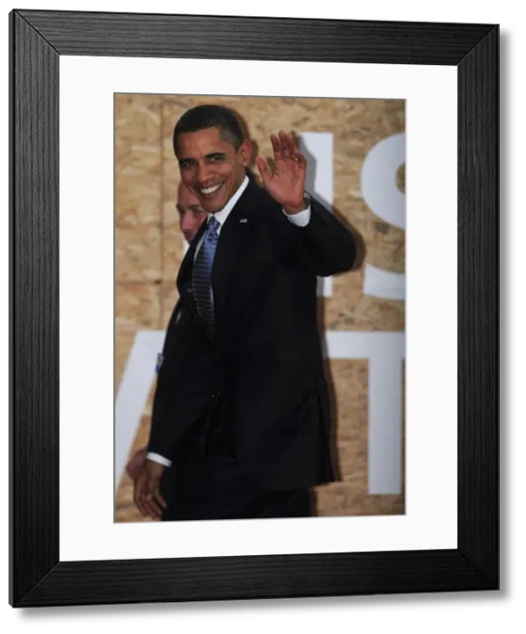 Framed Print : PORTUGAL. Lisbon. United States President Barack Framed Print : PORTUGAL. Lisbon. United States President Barack