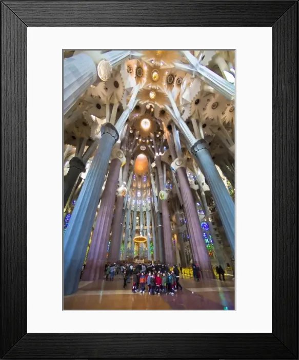 Framed Print : SPAIN. Barcelona. Expiatory Church of the Holy Framed Print : SPAIN. Barcelona. Expiatory Church of the Holy