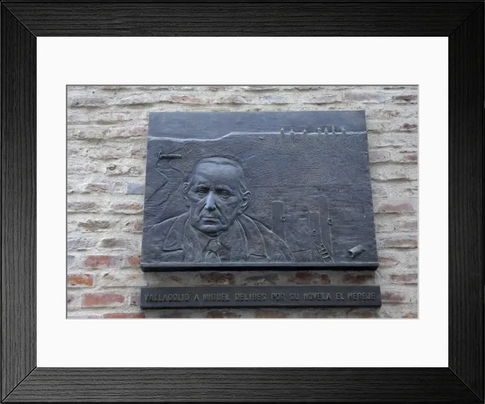 Framed Print : SPAIN. Valladolid. Plaque in the Church of Santiago Framed Print : SPAIN. Valladolid. Plaque in the Church of Santiago