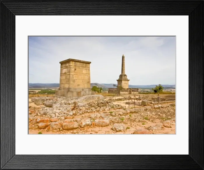 Framed Print : SPAIN. Garray. Celtiberian and Roman archaeological Framed Print : SPAIN. Garray. Celtiberian and Roman archaeological