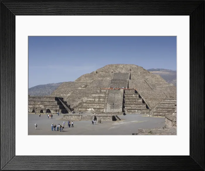 Framed Print : MEXICO. STATE OF MEXICO. TeotihuacᮮThe Moon Framed Print : MEXICO. STATE OF MEXICO. TeotihuacᮮThe Moon