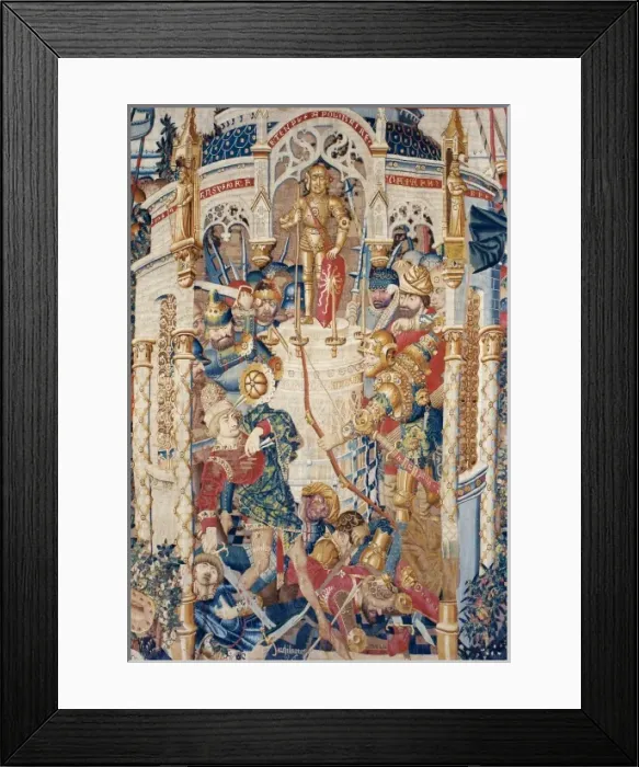 Framed Print : The Trojan War: Achilles Death. ca. 1470. Center Framed Print : The Trojan War: Achilles Death. ca. 1470. Center
