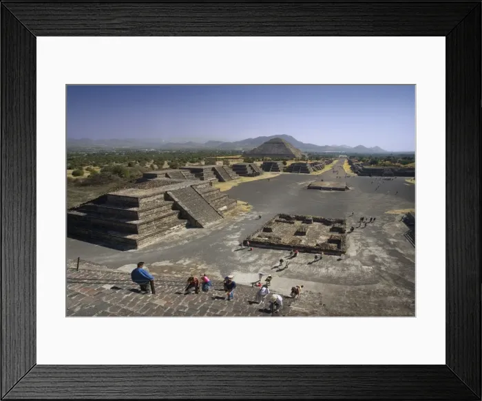 Framed Print : MEXICO. STATE OF MEXICO. TeotihuacᮮAvenue Framed Print : MEXICO. STATE OF MEXICO. TeotihuacᮮAvenue