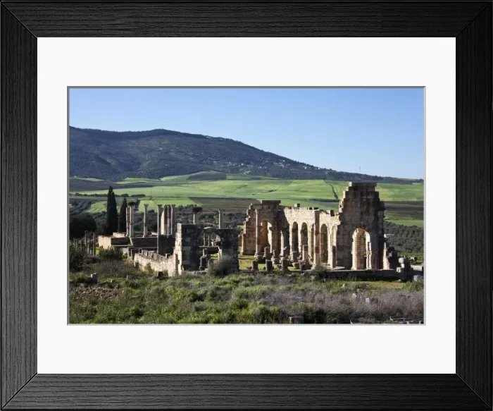 Framed Print : MOROCCO. Volubilis. Ruins of the Roman city Framed Print : MOROCCO. Volubilis. Ruins of the Roman city