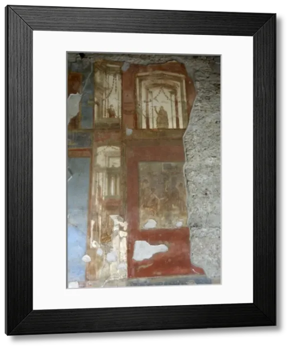 Framed Print : ITALY. Pompeii. Roman art. Early Empire. Fresco Framed Print : ITALY. Pompeii. Roman art. Early Empire. Fresco