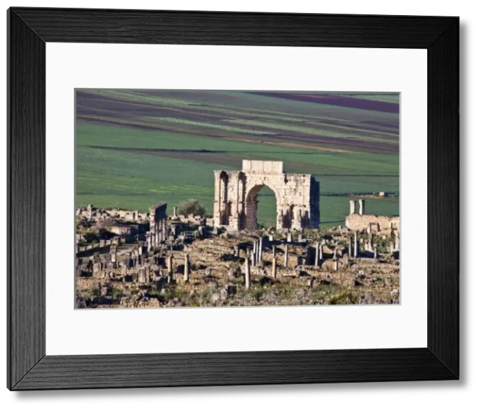 Framed Print : MOROCCO. Volubilis. Ruins of the Roman city Framed Print : MOROCCO. Volubilis. Ruins of the Roman city