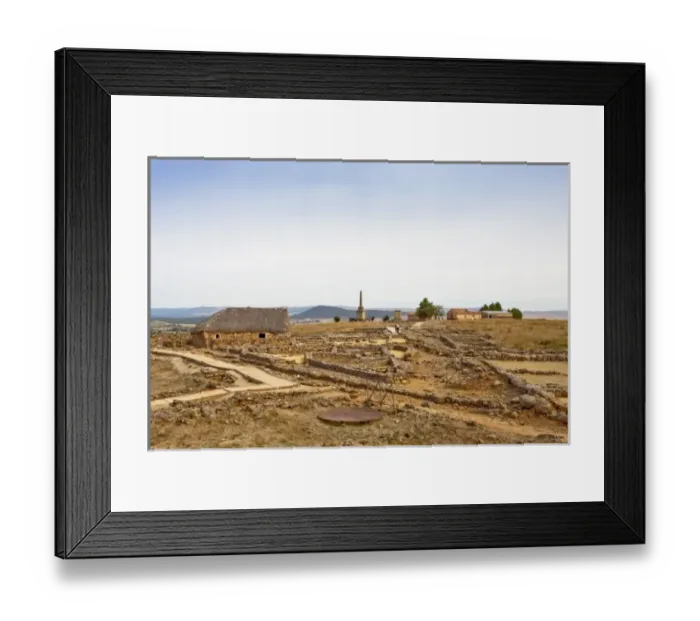 Framed Print : SPAIN. Garray. View of the Roman and Celtiberian Framed Print : SPAIN. Garray. View of the Roman and Celtiberian