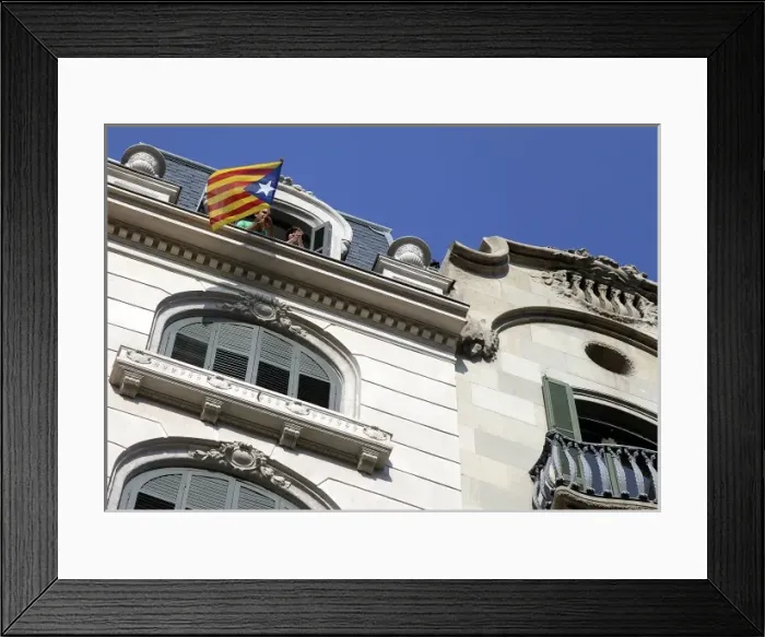 Framed Print : SPAIN. Barcelona. National Day of Catalonia ( Diada ) Framed Print : SPAIN. Barcelona. National Day of Catalonia ( Diada )