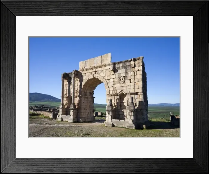 Framed Print : MOROCCO. Volubilis. Ruins of the Roman city Framed Print : MOROCCO. Volubilis. Ruins of the Roman city