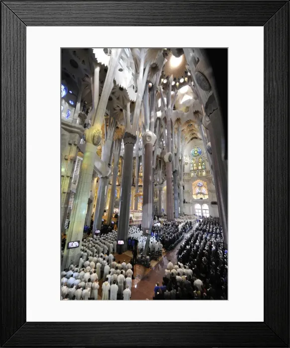 Framed Print : SPAIN. Barcelona. Expiatory Church of the Holy Framed Print : SPAIN. Barcelona. Expiatory Church of the Holy