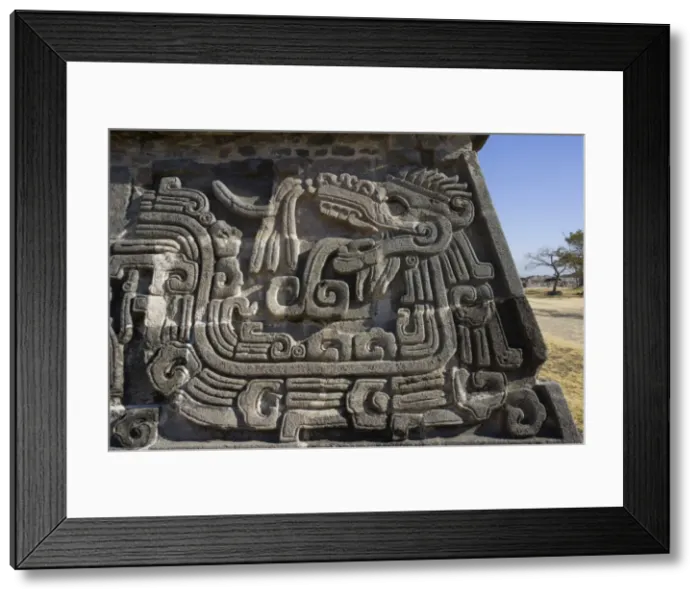 Framed Print : MEXICO. Xochicalco. Ceremonial Center. Quetzalcoatl Framed Print : MEXICO. Xochicalco. Ceremonial Center. Quetzalcoatl