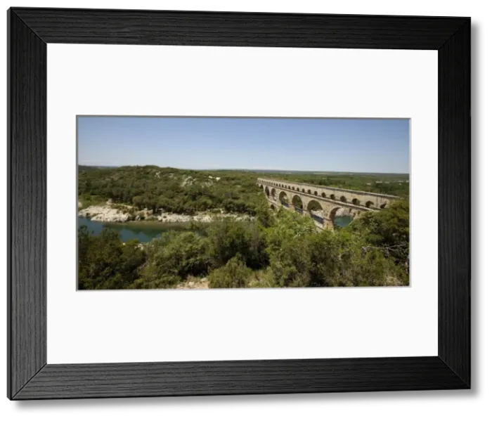 Framed Print : FRANCE. Vers-Pont-du-Gard. Roman aqueduct Framed Print : FRANCE. Vers-Pont-du-Gard. Roman aqueduct