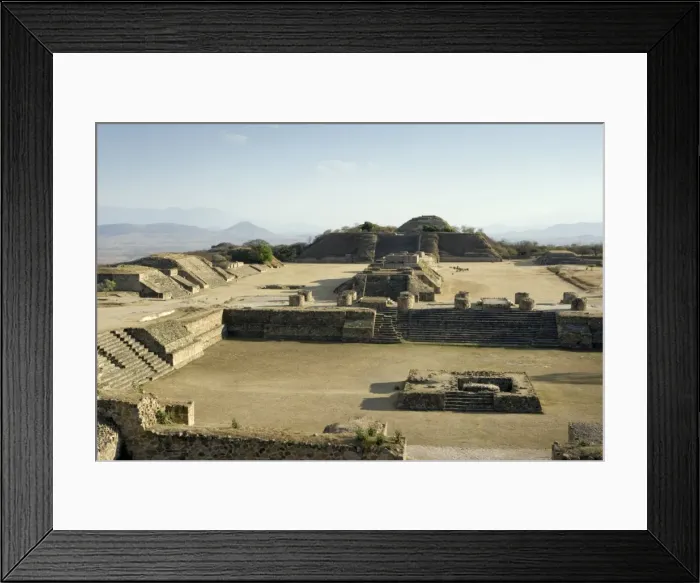 Framed Print : MEXICO. OAXACA. Monte AlbᮮNorthern Platform Framed Print : MEXICO. OAXACA. Monte AlbᮮNorthern Platform