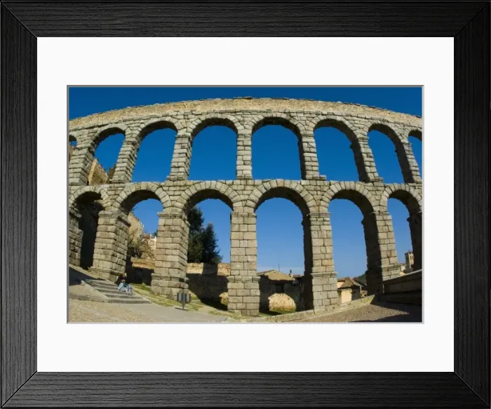 Framed Print : SPAIN. Segovia. Roman aqueduct. Roman art. Early Framed Print : SPAIN. Segovia. Roman aqueduct. Roman art. Early