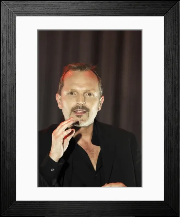 Framed Print : SPAIN. Miguel Bose. 26  /  07  /  2008