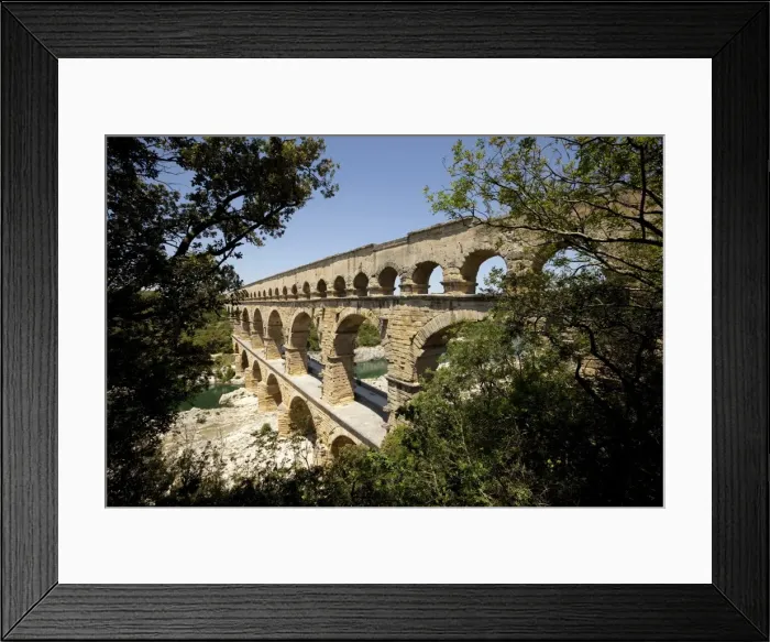 Framed Print : FRANCE. Vers-Pont-du-Gard. Roman aqueduct Framed Print : FRANCE. Vers-Pont-du-Gard. Roman aqueduct