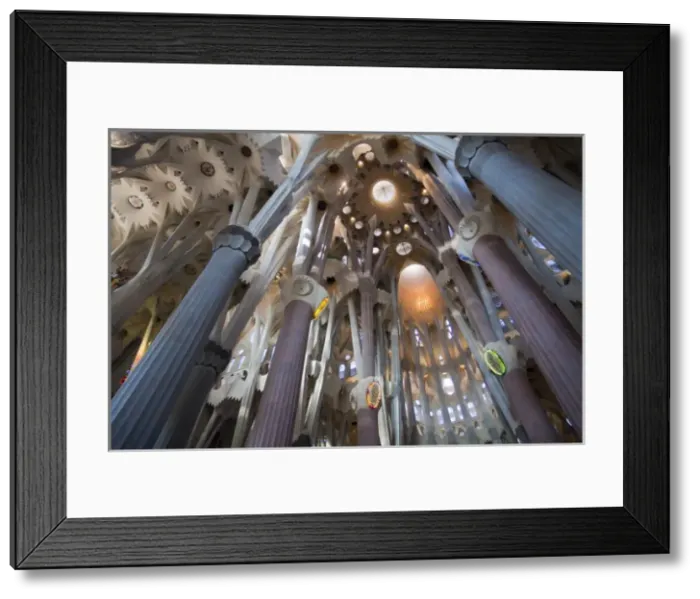 Framed Print : SPAIN. Barcelona. Expiatory Church of the Holy Framed Print : SPAIN. Barcelona. Expiatory Church of the Holy