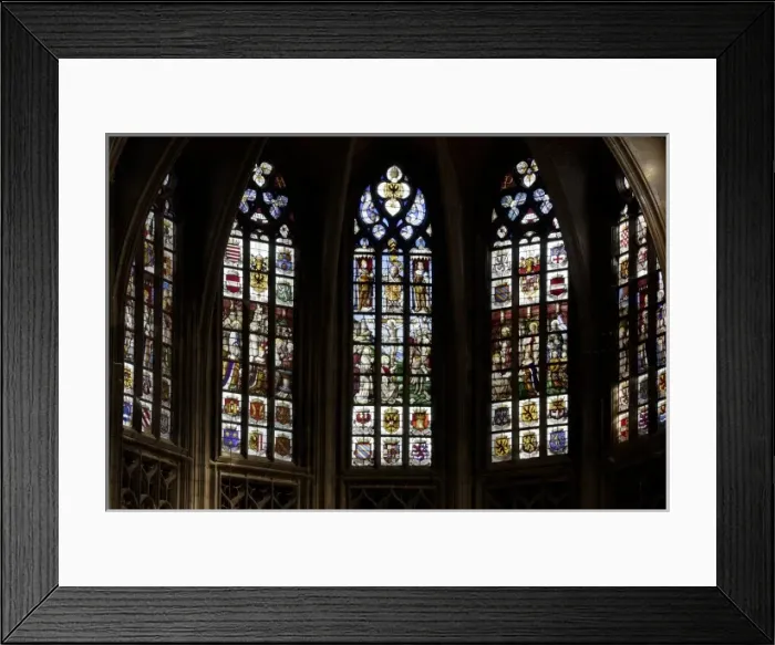 Framed Print : BELGIUM. HAINAUT. Mons. Sainte-Waudru collegiate Framed Print : BELGIUM. HAINAUT. Mons. Sainte-Waudru collegiate
