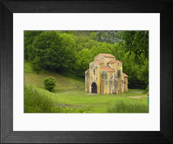Framed Print : SPAIN. Oviedo. Church of St. Michael of Lillo Framed Print : SPAIN. Oviedo. Church of St. Michael of Lillo
