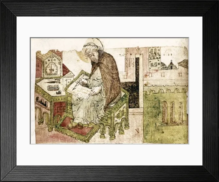 Framed Print : Treatise on medicine, 14th - 15th centuries