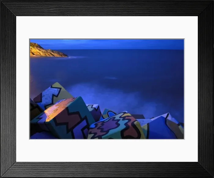 Framed Print : SPAIN. Llanes. Cubos de la memoria (The Cubes Framed Print : SPAIN. Llanes. Cubos de la memoria (The Cubes