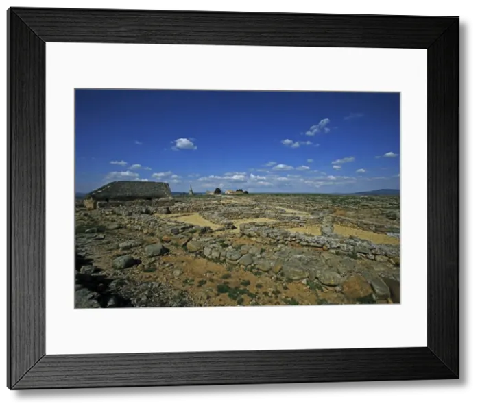Framed Print : SPAIN. Garray. View of the Celtiberian-Roman Framed Print : SPAIN. Garray. View of the Celtiberian-Roman