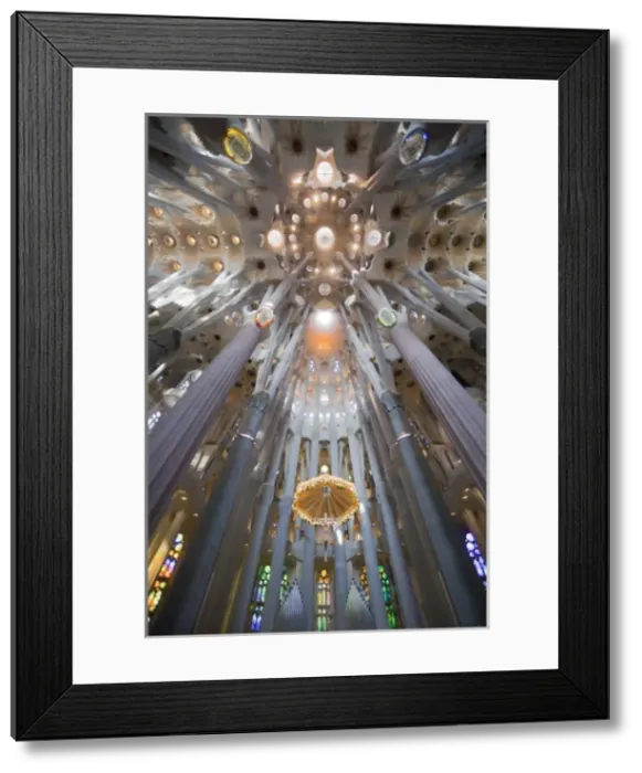 Framed Print : SPAIN. Barcelona. Expiatory Church of the Holy Framed Print : SPAIN. Barcelona. Expiatory Church of the Holy