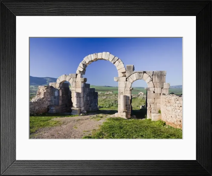Framed Print : MOROCCO. Volubilis. Ruins of the Roman city Framed Print : MOROCCO. Volubilis. Ruins of the Roman city