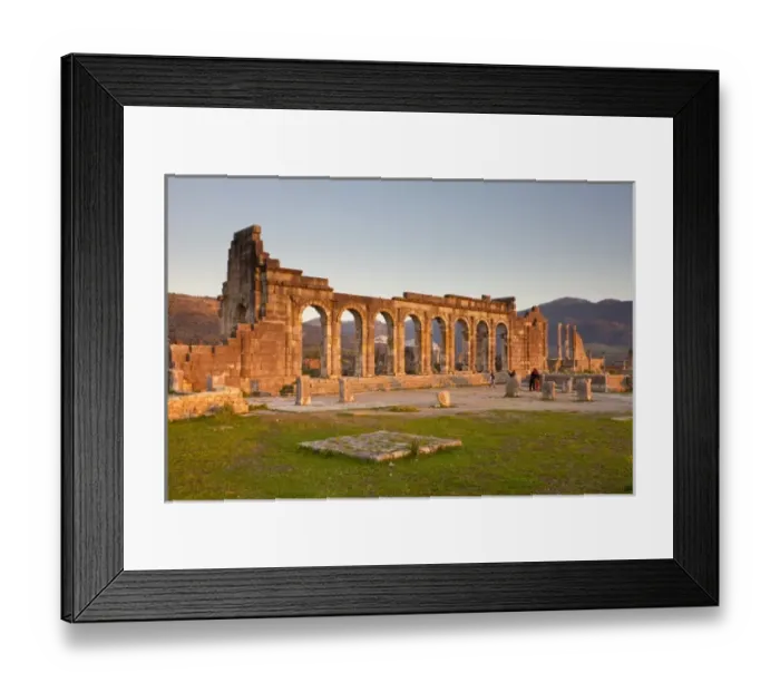 Framed Print : MOROCCO. Volubilis. Ruins of the Roman city Framed Print : MOROCCO. Volubilis. Ruins of the Roman city