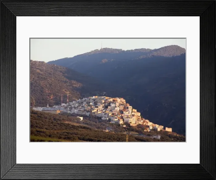 Framed Print : MOROCCO. Moulay-idriss. View of Volubilis Roman Framed Print : MOROCCO. Moulay-idriss. View of Volubilis Roman