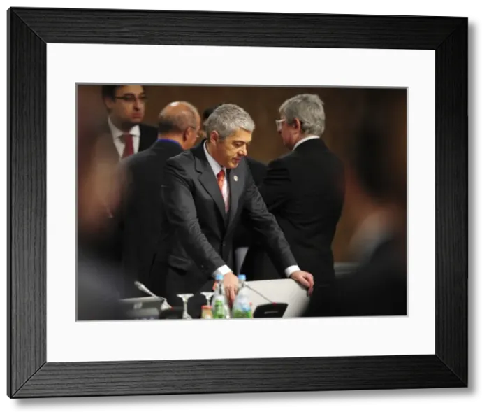 Framed Print : PORTUGAL. Lisbon. Portuguese Prime Minister Jose Framed Print : PORTUGAL. Lisbon. Portuguese Prime Minister Jose