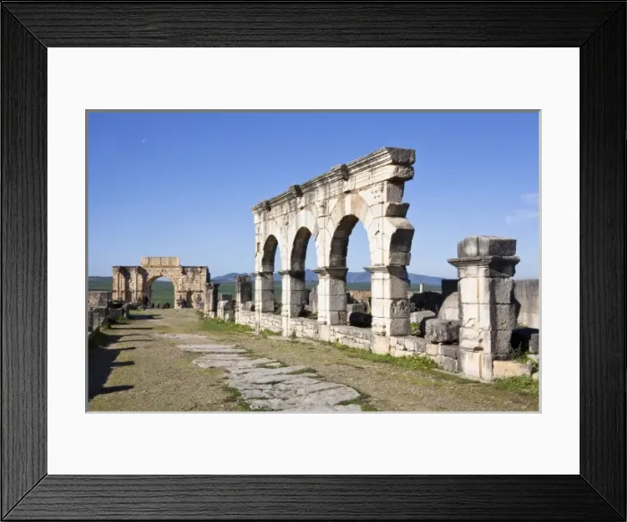 Framed Print : MOROCCO. Volubilis. Ruins of the Roman city Framed Print : MOROCCO. Volubilis. Ruins of the Roman city