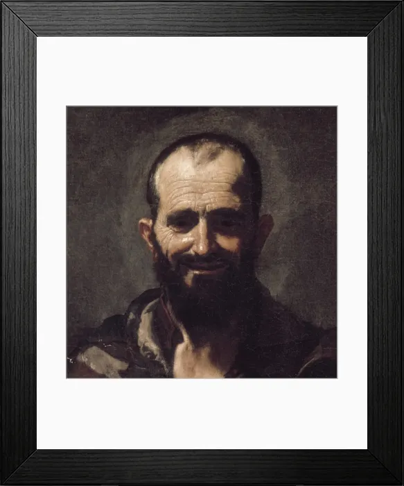 Framed Print : RIBERA, Jos頨1588-1652). Democritus. 1630. Detail Framed Print : RIBERA, Jos頨1588-1652). Democritus. 1630. Detail