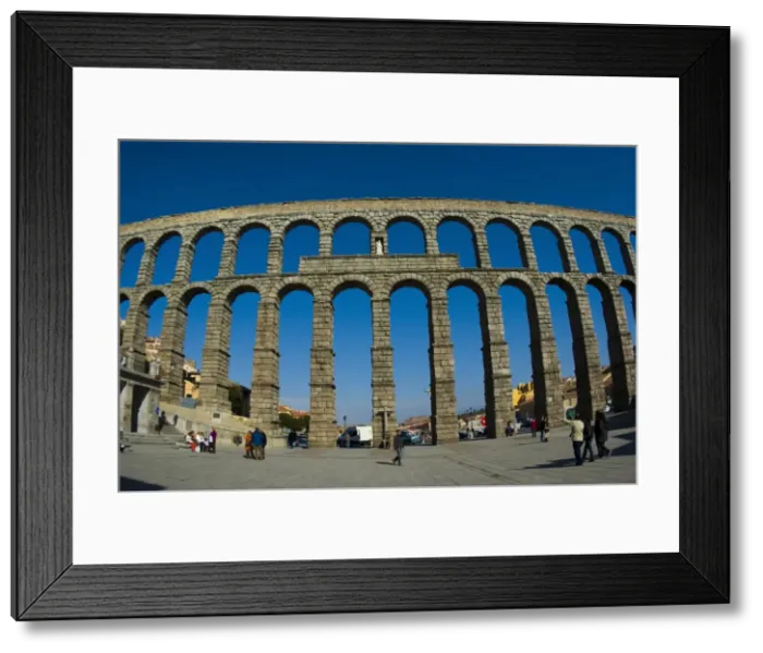Framed Print : SPAIN. Segovia. Roman aqueduct. Roman art. Early Framed Print : SPAIN. Segovia. Roman aqueduct. Roman art. Early